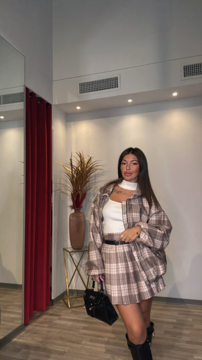 COMPLETO TARTAN BEIGE