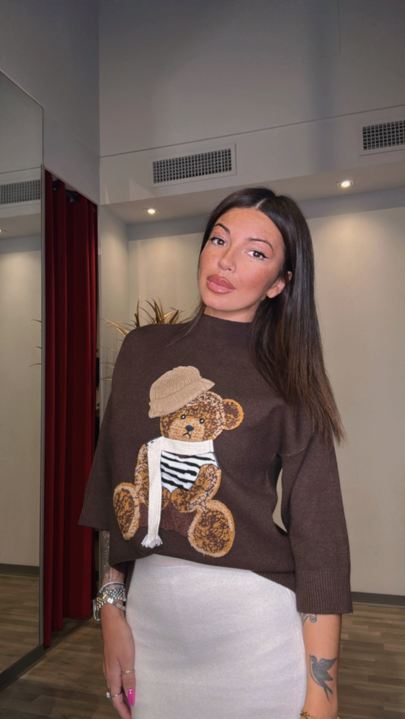 MAGLIONCINO ORSETTO MARRONE