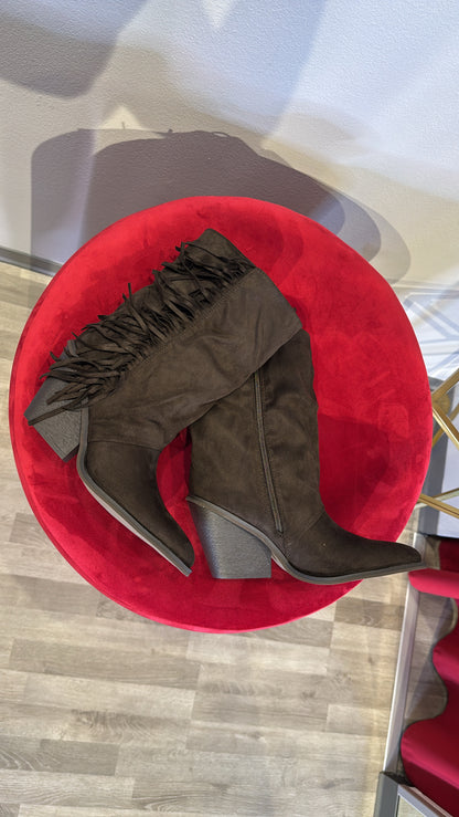 TEXANO MARRONE FRANGE