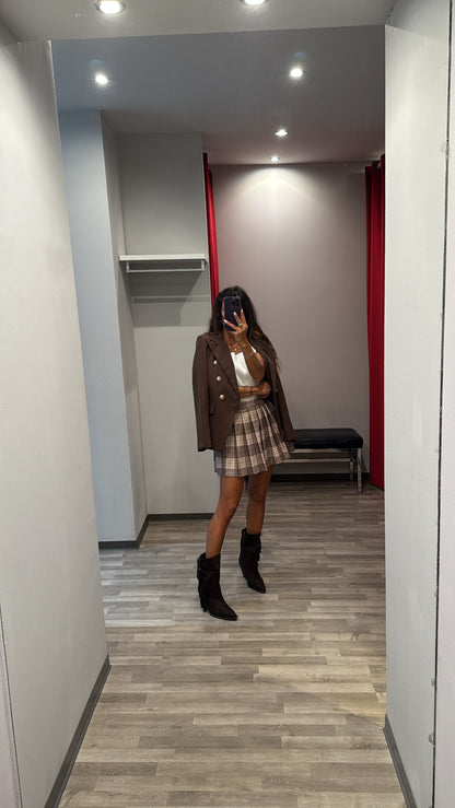 GIACCA MODELLO BALMAIN MARRONE