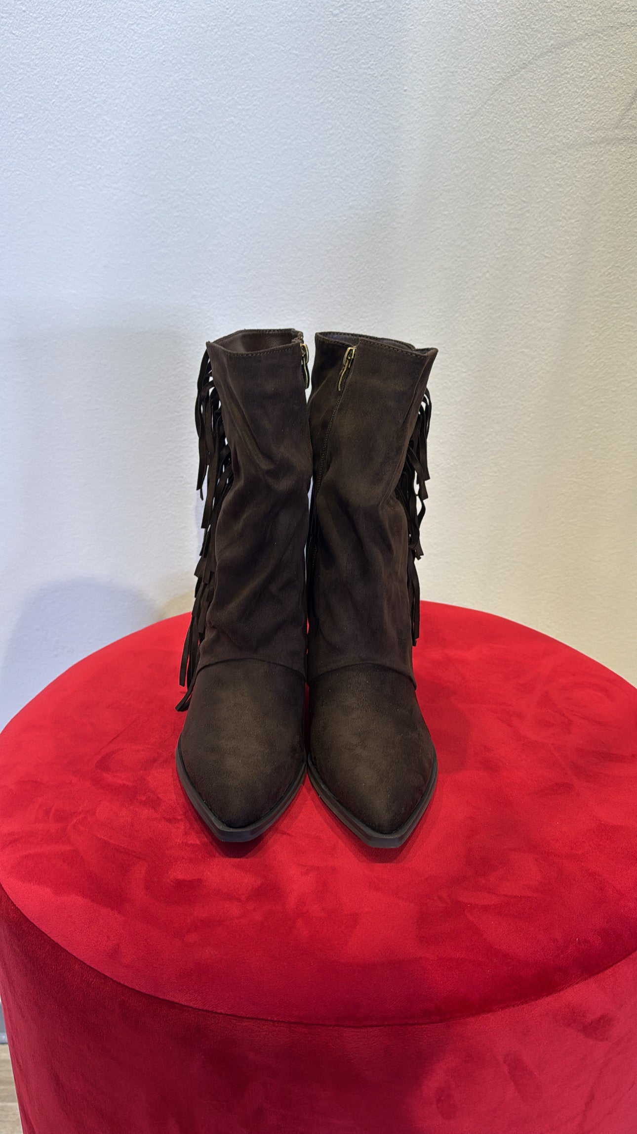 TEXANO MARRONE FRANGE