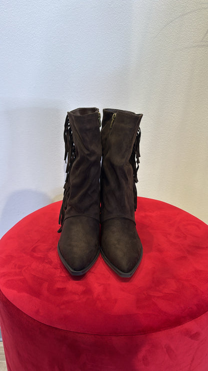 TEXANO MARRONE FRANGE