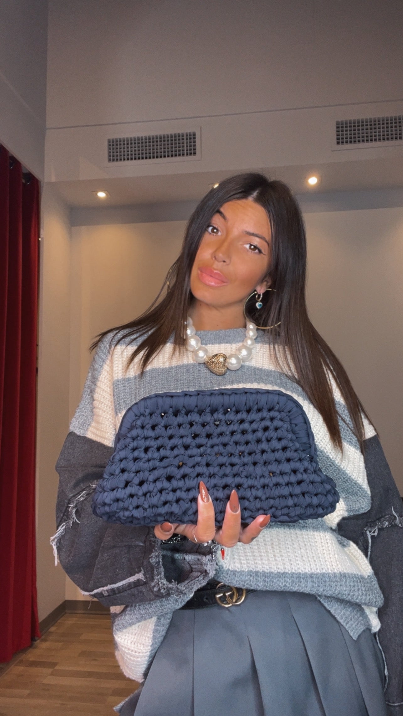 CLUTCH BLU NOTTE