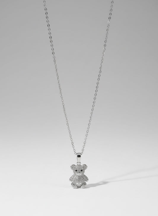 COLLANA ORSETTO ARGENTO