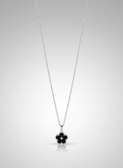 COLLANA QUADRIFOGLIO ARGENTO