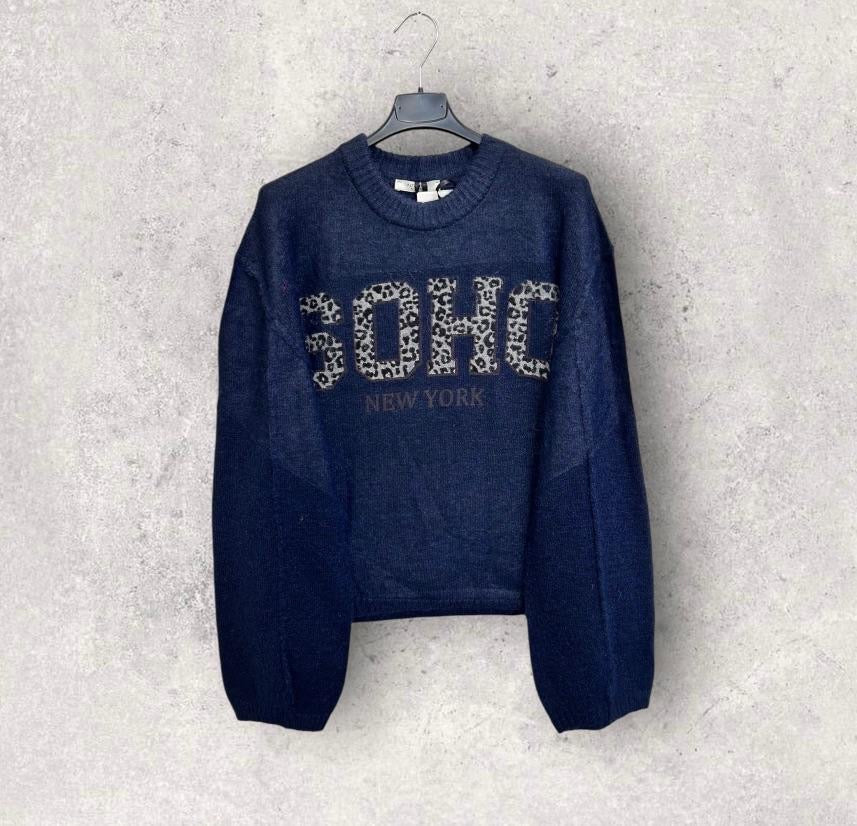 MAGLIONE SOHO BLU
