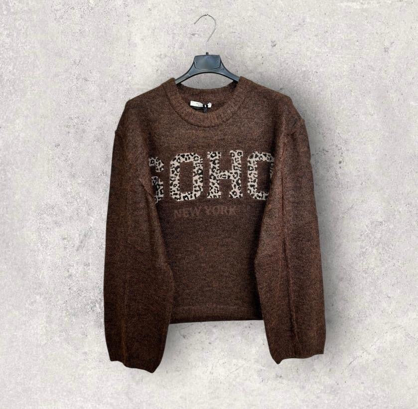 MAGLIONE SOHO MARRONE