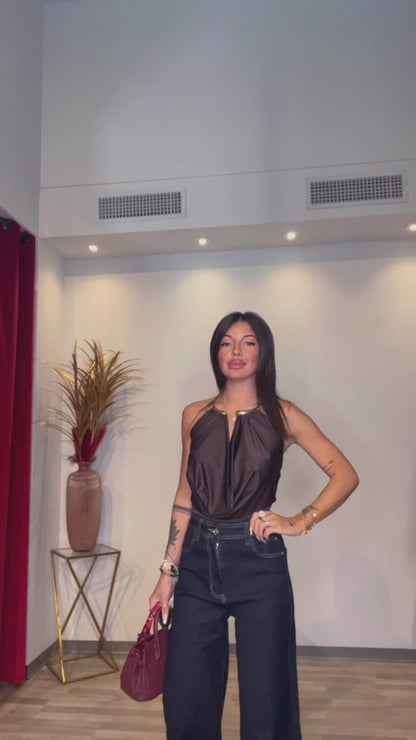 BODY MARRONE COLLANA