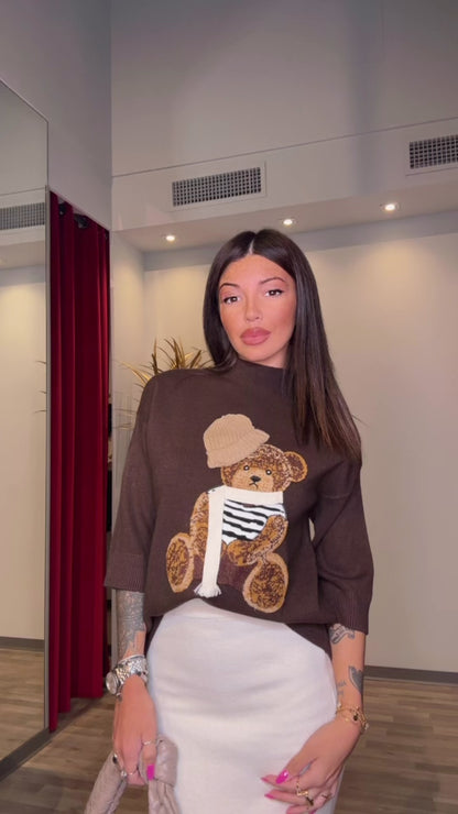 MAGLIONCINO ORSETTO MARRONE